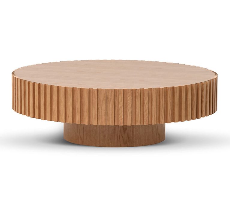 Amor Round Low Coffee Table - Natural