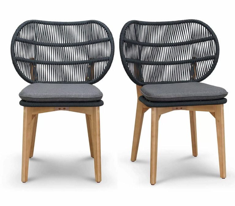 Bren Outdoor Rope Dining Chair (Set of 2)