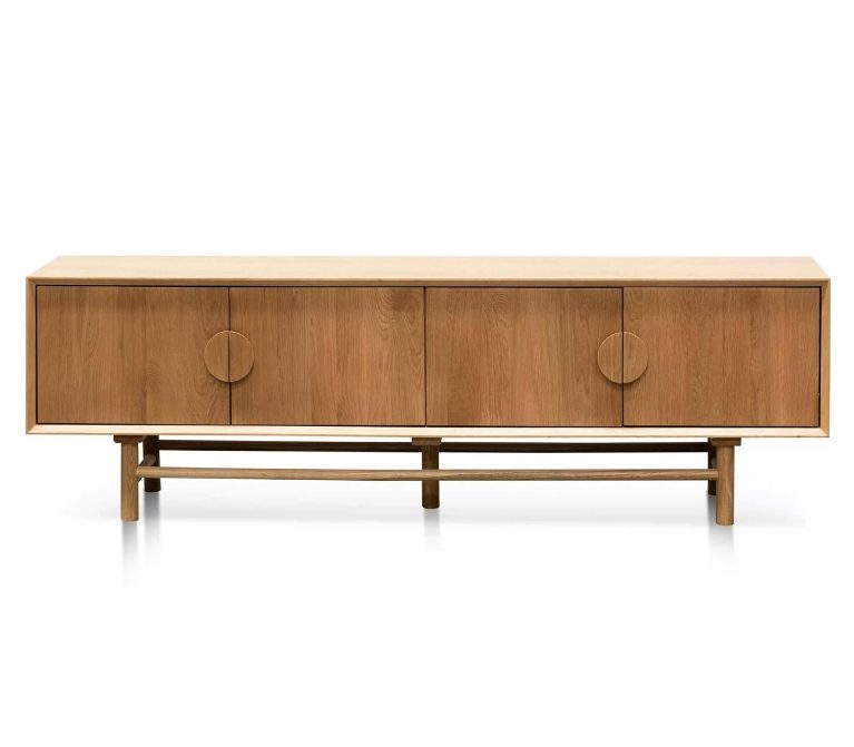 Paresh Wooden 1.8m TV Entertainment Unit - Natural