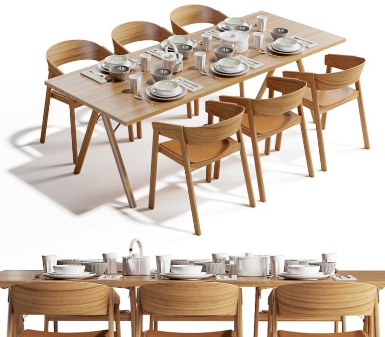Windell Wooden Dining Set
